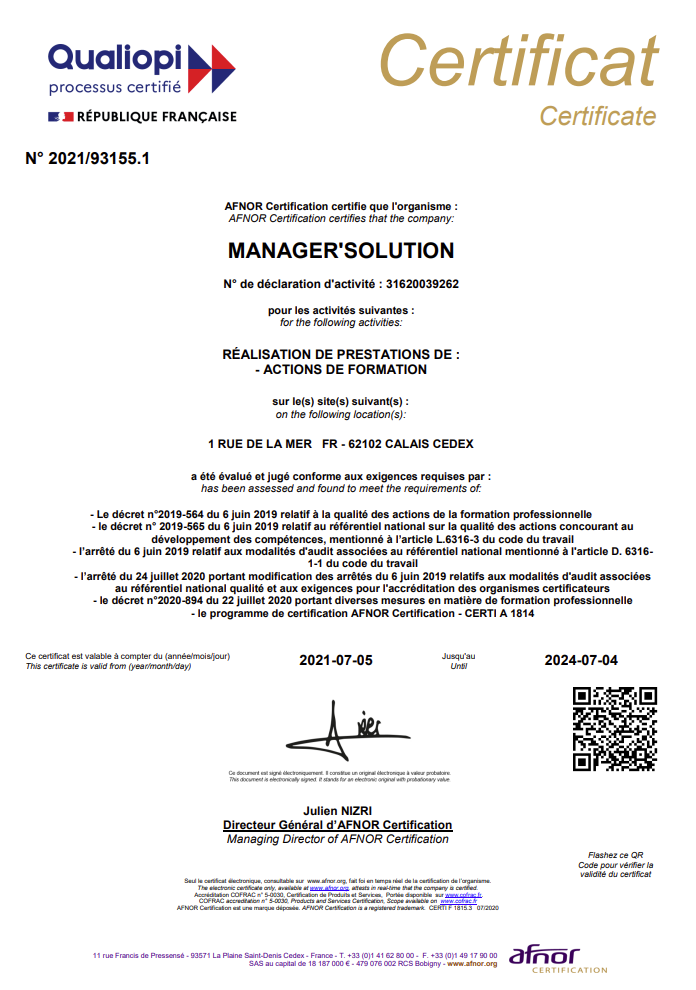 Certificat